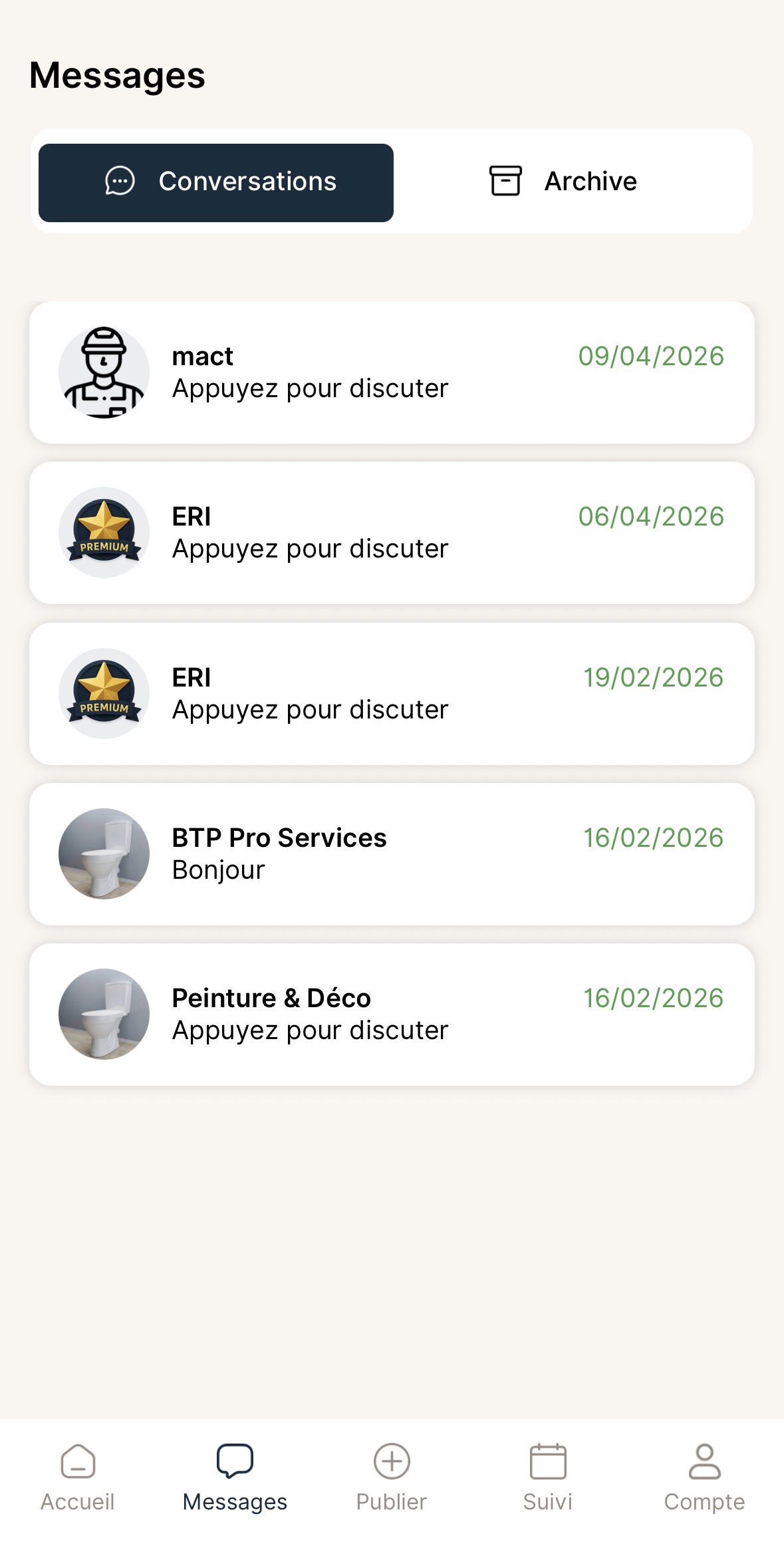 Messages